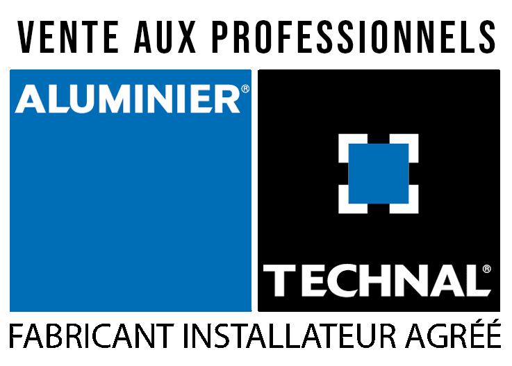 Logo agréé Technal pour la vente de menuiseries aluminium aux professionnels