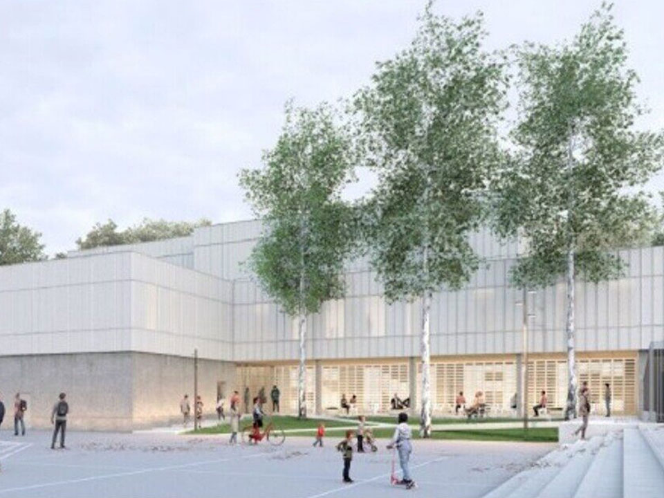 SMAC Salle de spectacle et de musique à Montauban Projet en cours pose de menuiseries et façade